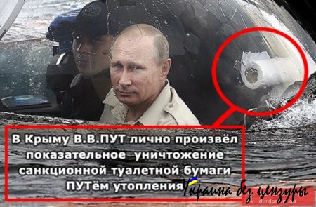 Погружение Путина на дно стало мемом соцсетей