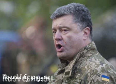 Порошенко поручил урегулировать конфликт в Донбассе «наступательным способом»