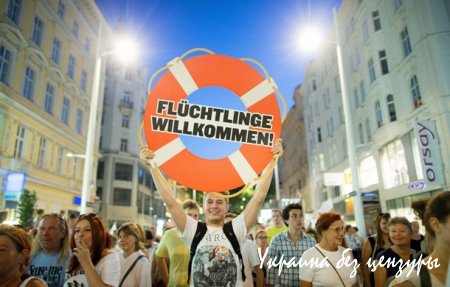 В Вене прошла многотысячная акция в поддержку мигрантов