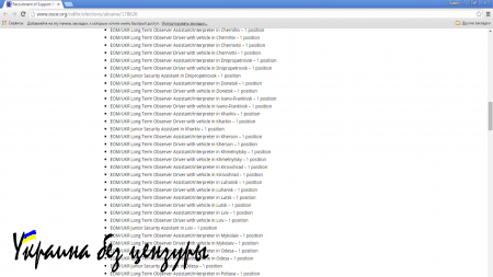 ОБСЕ начала набор наблюдателей для выборов в Донецке и Луганске
