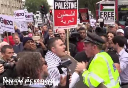В Лондоне митингующие требовали ареста премьера Израиля (ВИДЕО)