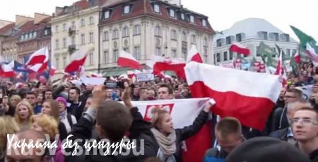В Варшаве прошел марш против мигрантов и исламизации Польши (ВИДЕО)