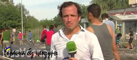 Съёмочная группа RT пострадала при разгоне мигрантов на сербско-венгерской границе (ВИДЕО)