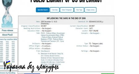 Новый компромат Wikileaks, раскрывающий план свержения президента Сирии