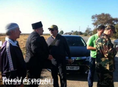 Крымскотатарский экстремист Ислямов заявил о начале «крымского майдана» на Чонгаре (ФОТО)