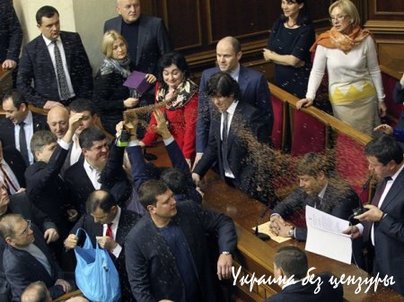 Американское издание собрало фото драк в парламентах разных стран