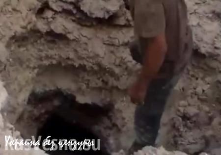 Террористы ИГИЛ показали подземный бункер, уничтоженный авиаударом (ВИДЕО)