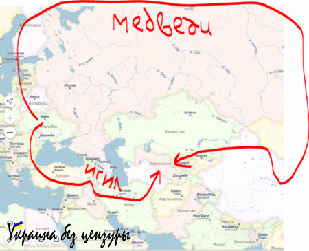 «Укрзализныця» думает собирается поставлять грузы в Среднюю Азию в обход РФ. Есть два варианта — через территорию ИГИЛ или через Северный полюс (КАРТА)