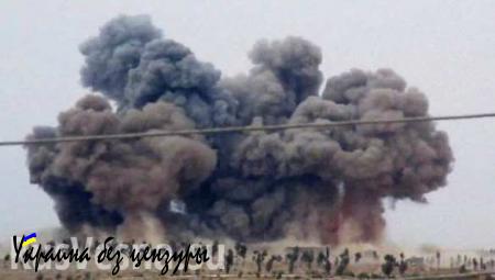 Россия бомбит танки ИГИЛ - зрелищное видео от Минобороны