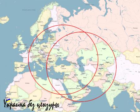 РЕАЛЬНАЯ зона покрытия крылатыми ракетами Калибр-НК (ФОТО)