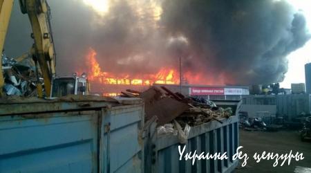 Петербург заволокло густым дымом из-за крупного пожара