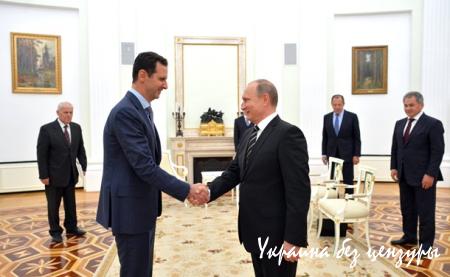 Путин и Асад на встрече обсудили Сирию