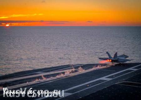 Пентагон: Авианосец USS Ronald Reagan поднял истребители на перехват российских Ту-142