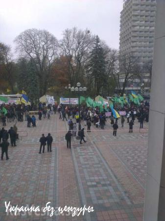 «УКРОП» собирается бузить под Радой — Ляшко притащил палатки (ФОТО)