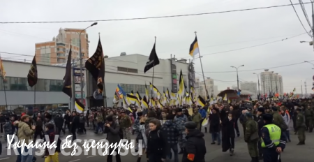 В московском районе Люблино прошёл «Русский марш» (ВИДЕО)