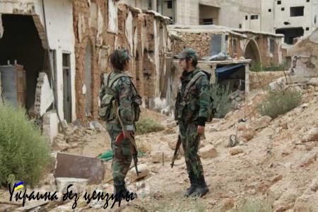 Девушки-снайперы сирийской армии на фронте в пригороде Дамаска (ФОТО)