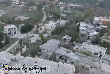 Руины населенного пункта, освобожденного от террористов ИГИЛ в Сирии — съемка с беспилотника (ВИДЕО)
