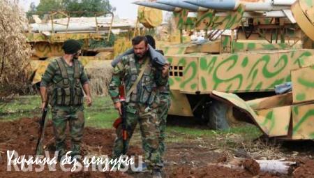 Армия Сирии штурмует позиции боевиков в поселке аль-Иис на юге Алеппо