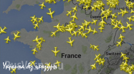 СРОЧНО: Самолеты летящие в Париж разворачиваются в воздухе, в городе закрыты 5 линий метро (+КАРТА)