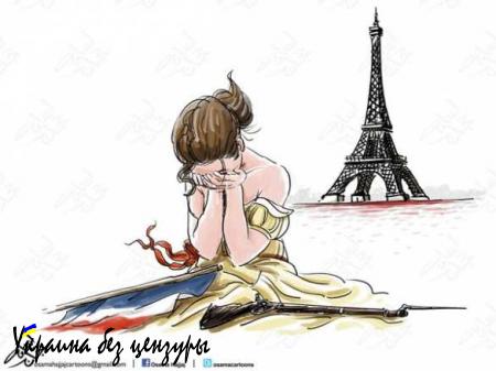 Карикатуры арабских художников на теракты в Париже (ФОТОГАЛЕРЕЯ)