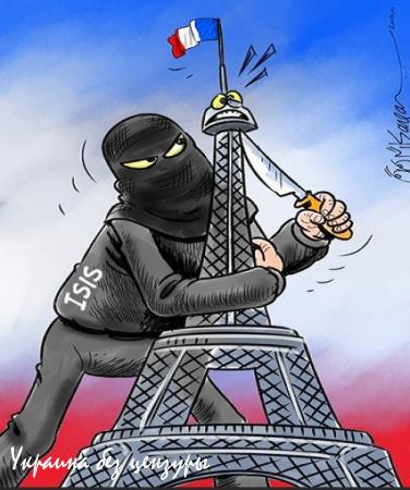 Карикатуры арабских художников на теракты в Париже (ФОТОГАЛЕРЕЯ)