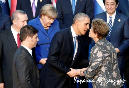 Яркие моменты G20: три кошки, Путин и Обама