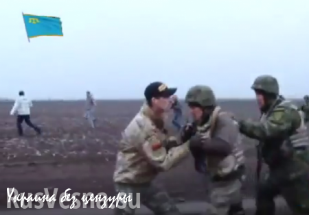 ВАЖНО: Крымско-татарские экстремисты прессуют спецназ МВД Украины (ВИДЕО)