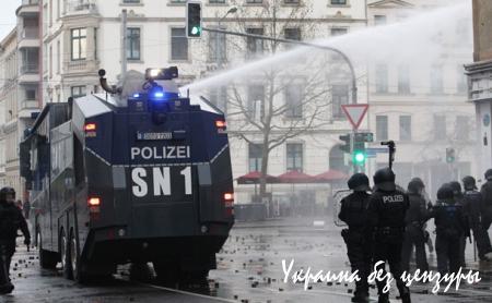 Протесты в Лейпциге: полиция применила водометы