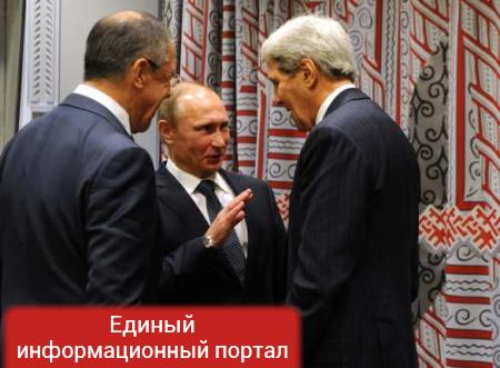 В Кремле началась встреча Путина с Лавровым и Керри