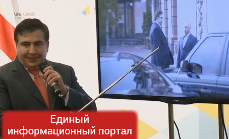 Саакашвили «бьет» раскаленным жигалом по голове Авакова и Яценюка