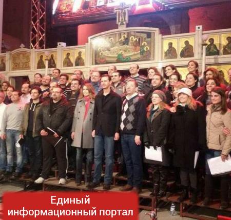 Башар Асад посетил христианскую церковь в Дамаске (ФОТО, ВИДЕО)