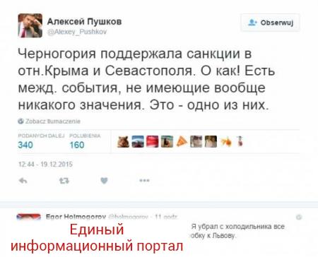 Черногория? Какая Черногория? Пушков прокомментировал санкции против Крыма (ФОТО)